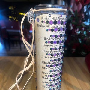 Binding ALL Negativity Spell Candle, The Binding of All Bindings, Bind Negative Energy, Behavior, Etc, Full Moon Anointed Just For You.