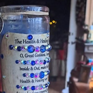 Healing & Health Spell-kaars, volle maan gezalfd speciaal voor jou, Witch City, VS afbeelding 1