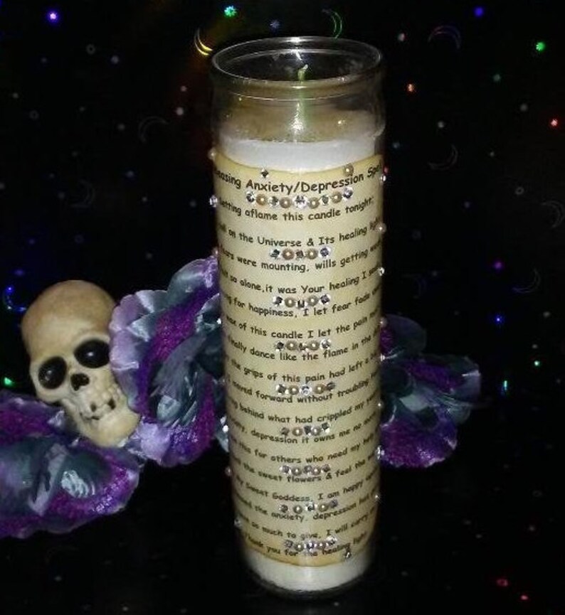 Releasing Anxiety & Depression Spell Candle Full Moon Etsy