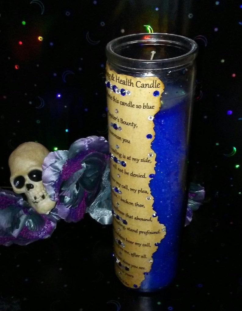 Healing & Health Spell-kaars, volle maan gezalfd speciaal voor jou, Witch City, VS afbeelding 8