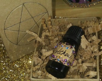 Huile de Patchouli 10 ml, Maison, Boxed, Swarovski Jeweled Sealed Bottle