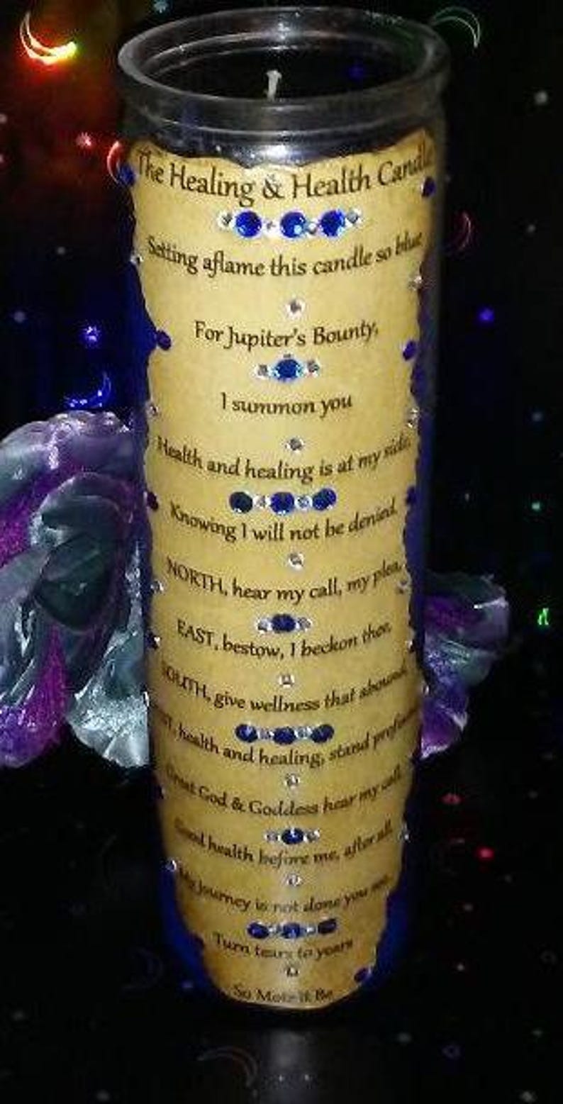 Healing & Health Spell-kaars, volle maan gezalfd speciaal voor jou, Witch City, VS afbeelding 5