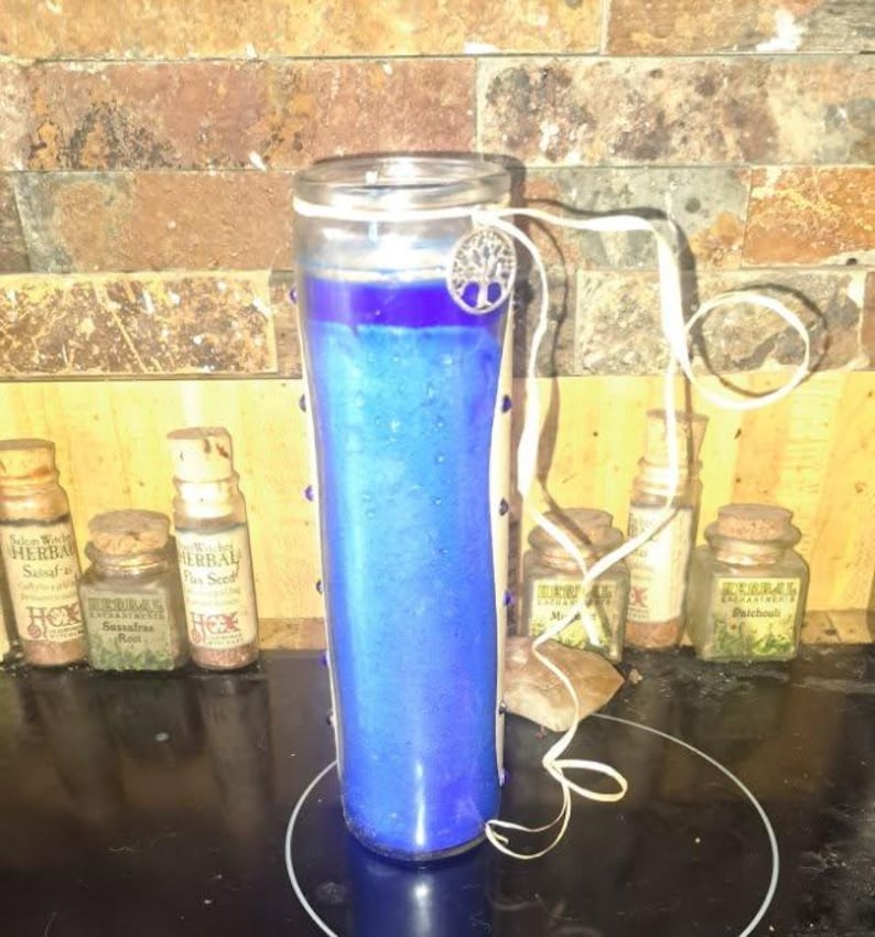 Healing & Health Spell-kaars, volle maan gezalfd speciaal voor jou, Witch City, VS afbeelding 4