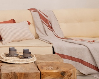 Wool Throw-Decorative Wool Throw-Blanket Turkish Cotton 130*170 cm  (50&quot;x70&quot;)