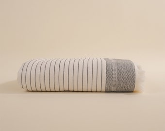 Peshtemal Terry Towel 45x90 cm ( 19,70x35,40&quot;)/Special Border Finishing / use for Hand,Face,Guest  Towel  /One Side Terry/SIMBA