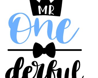 Download Mr onederful svg | Etsy