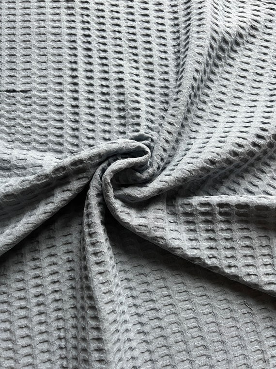 Waffle Weave Fabric Heavy Cotton Cloth Toweling Organic Cotton Etsy