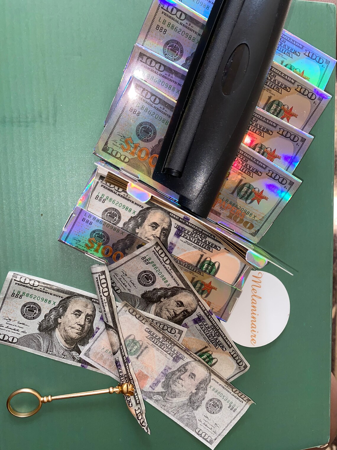 100 Dollar Bill Vegan Rolling Papers Natural Organic Money Etsy Australia