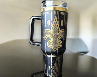 40oz Tumbler with Handle - New Orleans Saints