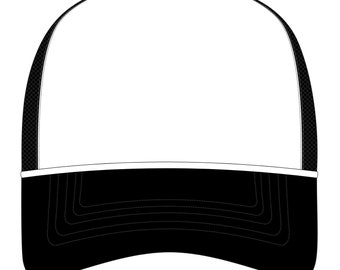 Modèle de conception de casquette de camionneur - mise en page de l'écusson imprimable