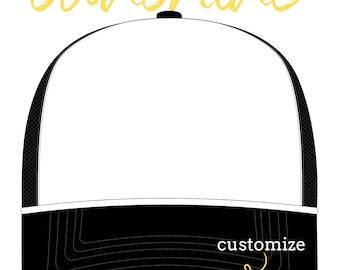 Trucker Hat Design Template Design Patch Layout Printable Etsy