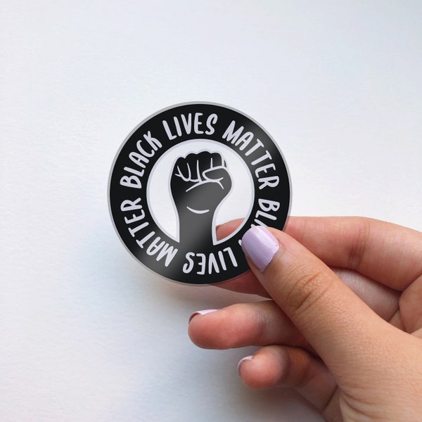 Black Lives Matter Clear Sticker