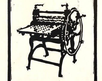 Printing Press Illustration