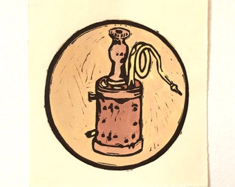 Shaker Instrument, Colored Print