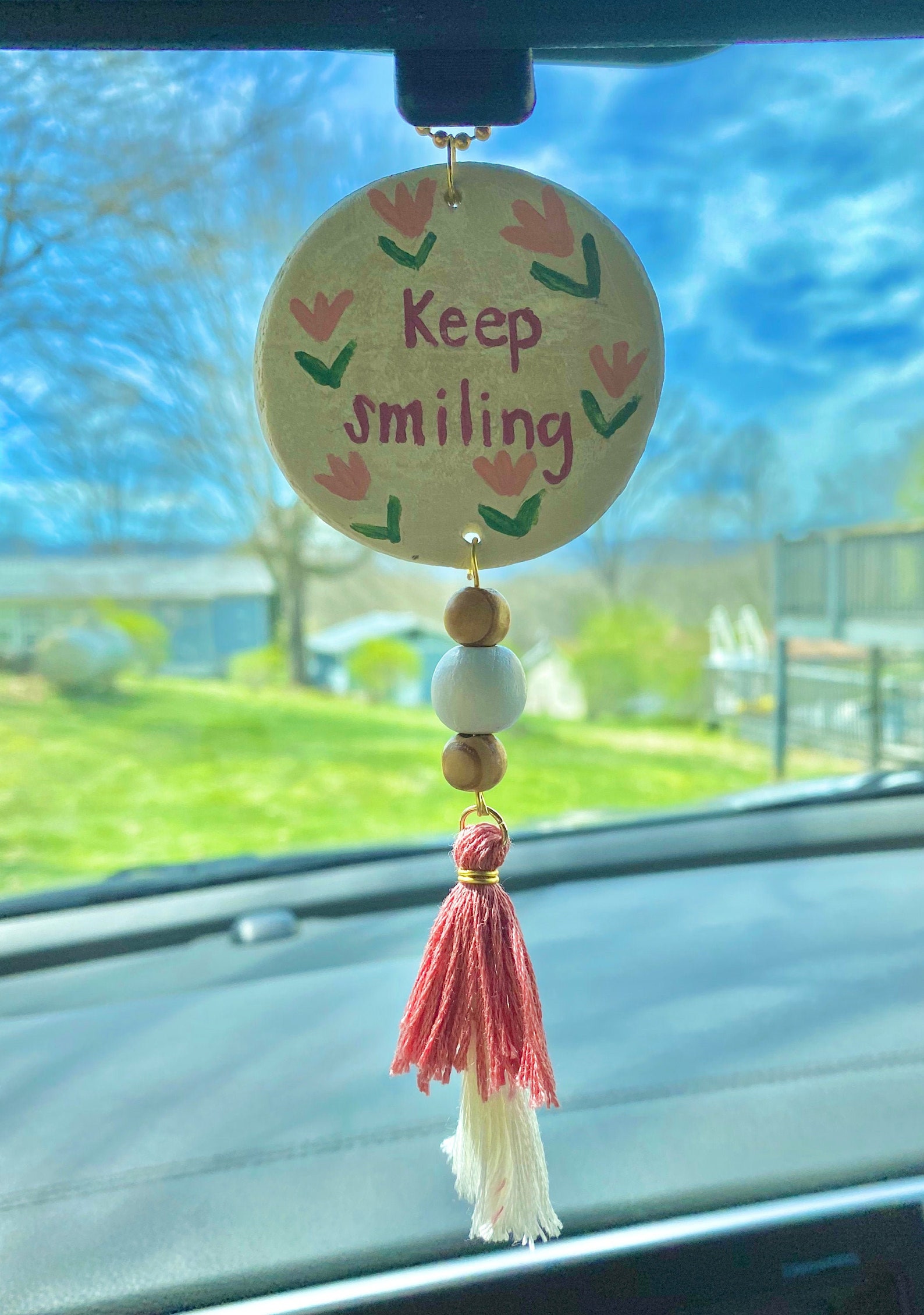 Rear view mirror charm car accessories gift Etsy