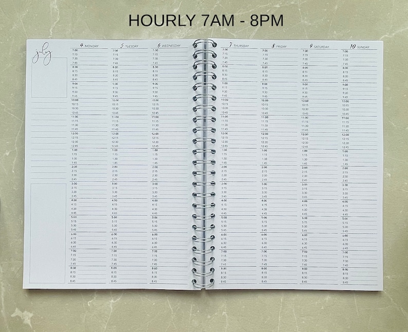 2024 Weekly Planner 2024 Agenda Personalised 2024 Diary Etsy