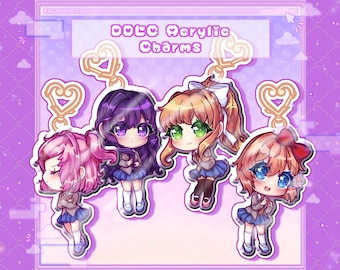 Doki Doki Literature Club Acrylic Charms [Cute Kawaii Anime Acrylic Charm Keychains]