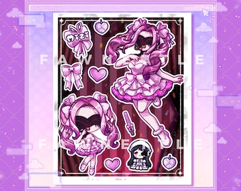 Zombie Stage Mizi Stickersheet [Kawaii ALNST Alien Stage Laminated Stickersheet]