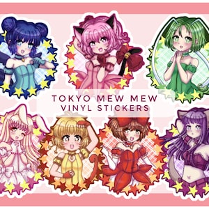 Tokyo Mew Mew Momomiya Anime Figure Badge, Ichigo Zakuro, Mint