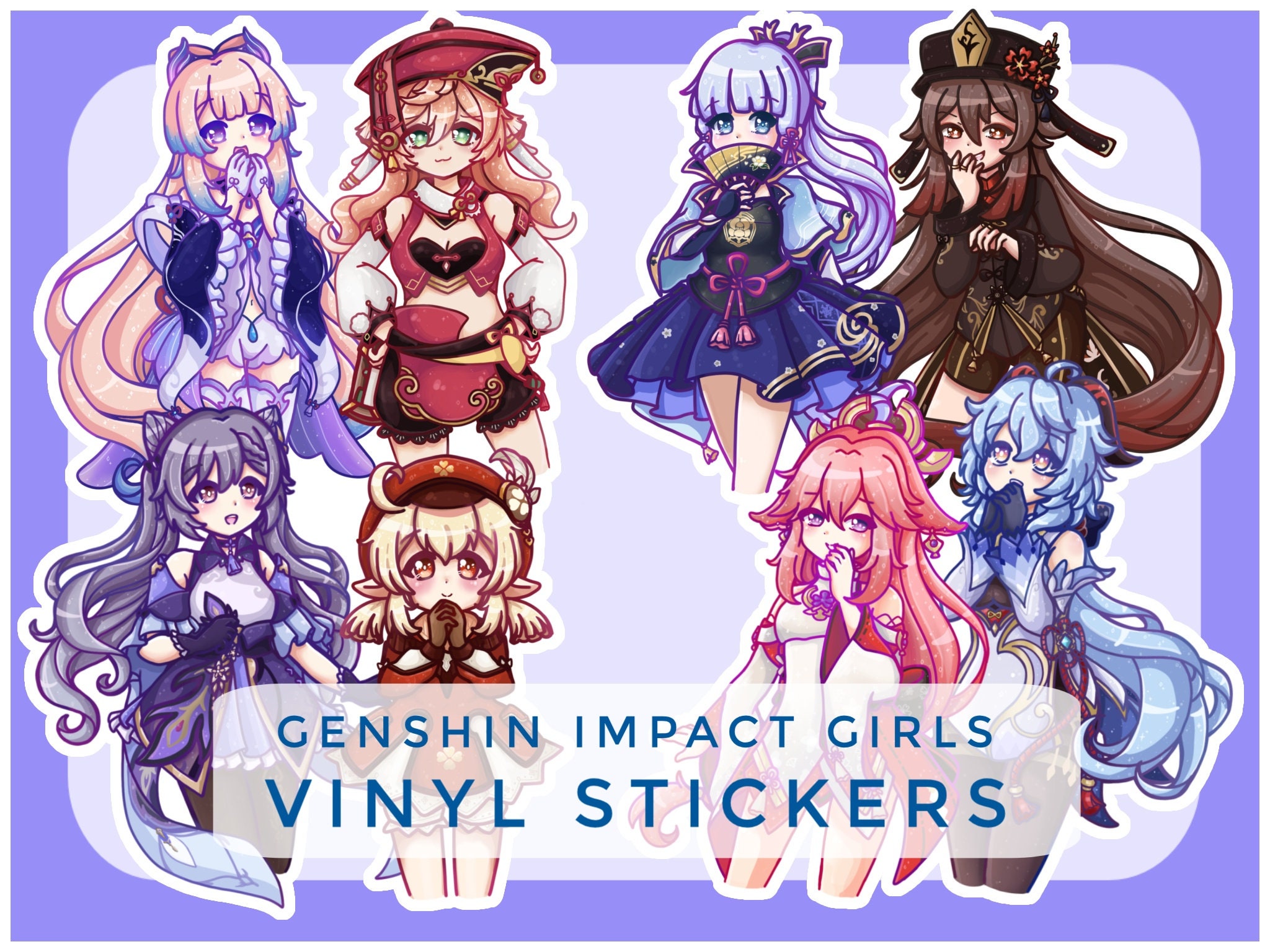 Hatsune Miku Holographic and Vinyl Stickers-kawaii Chibi Anime Girls,  Cinderella, Rapunzel, Snow White, Red Riding Hood, Sakura, and More 