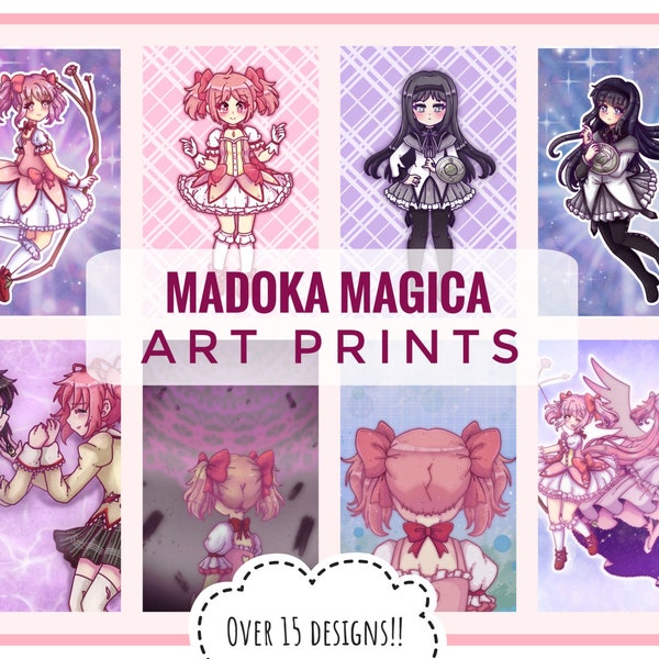 Madoka Magica Art Prints [Puella Magi Madoma Magica Magical Girl Kawaii Prints]