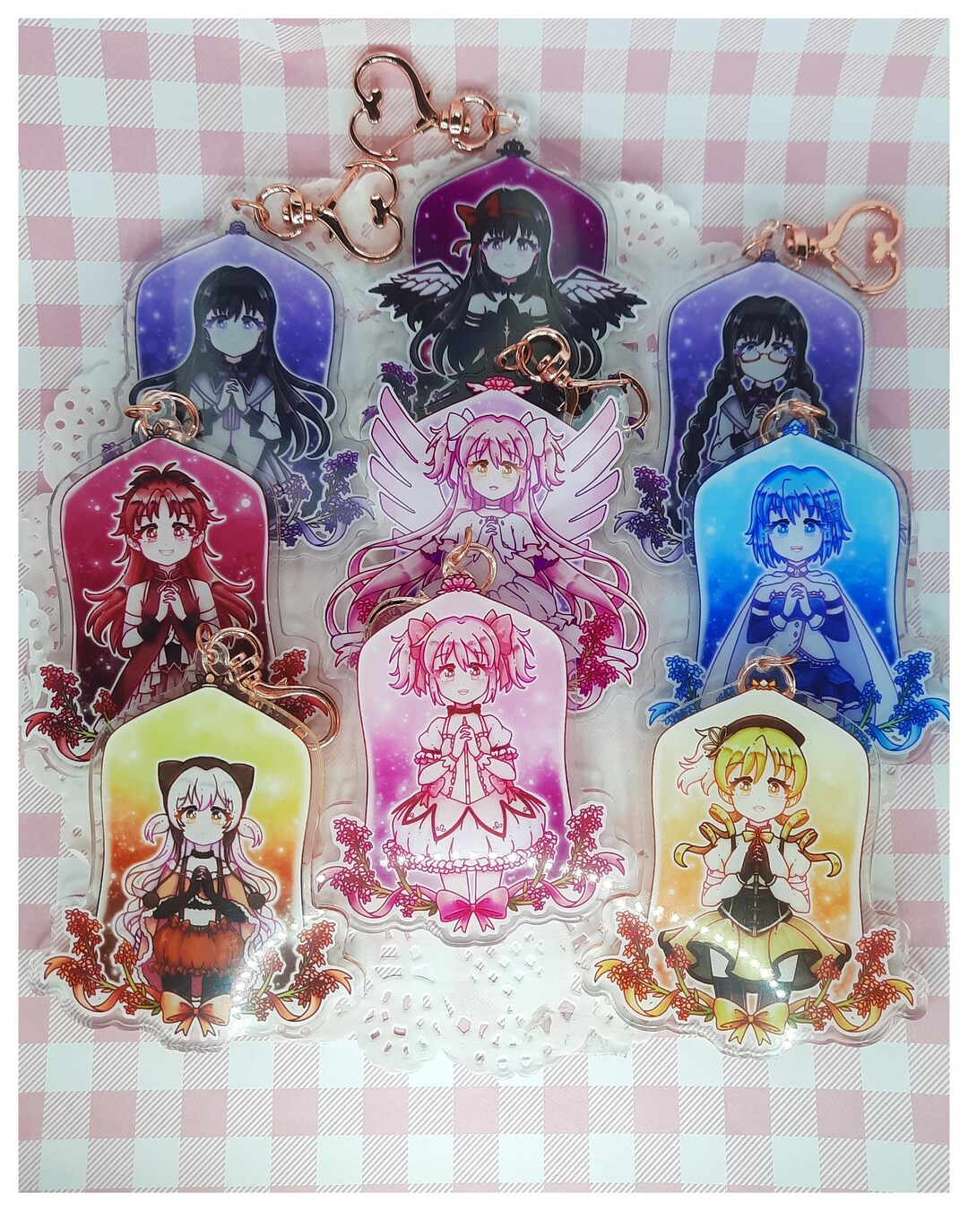 Madoka Magica 3.5 Acrylic Charms cute Kawaii Puella Magi Madoka Magica