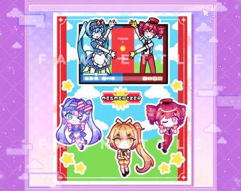 Mesmerizer Vocaloid Stickersheet [Hatsune Miku and Kasane Teto Song Stickersheet]
