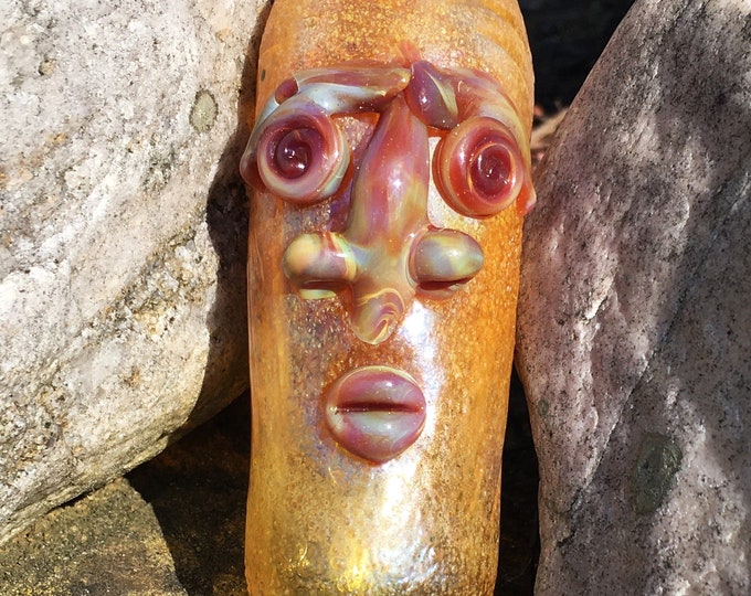 Tiki Man Glass Pipe Etsy