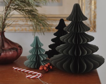 Paper Christmas tree / Honeycomb tree / Honeycomb paper decoration / Xmas decoration