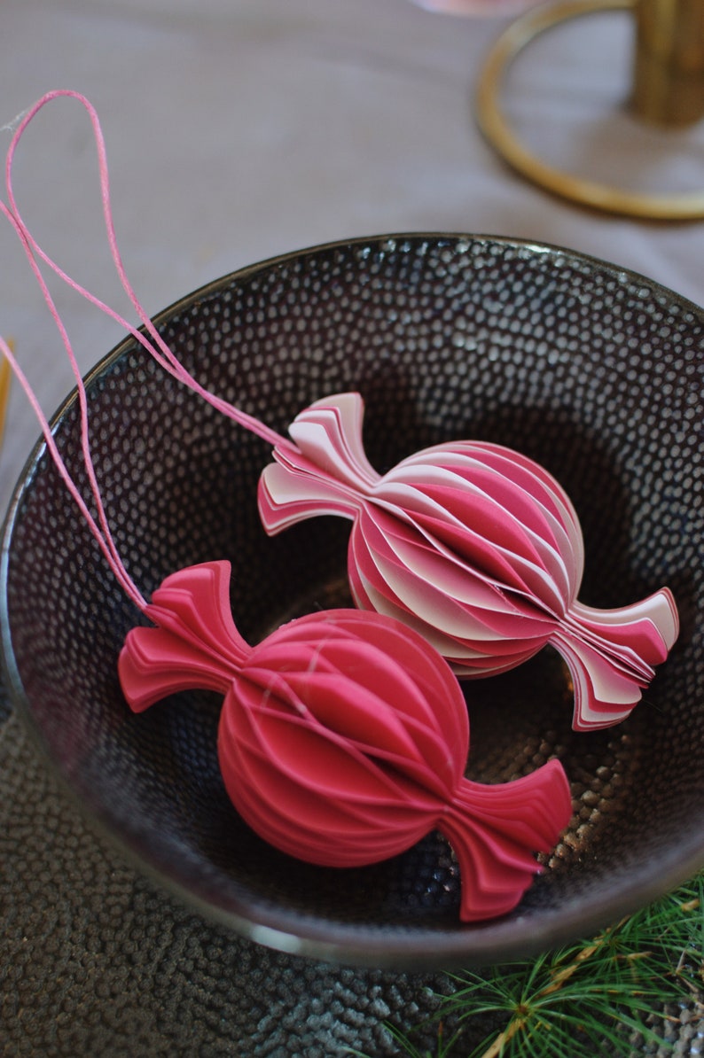 Candy Paper Decoration/set 2 Pcs/ Christmas Decoration Paper Etsy