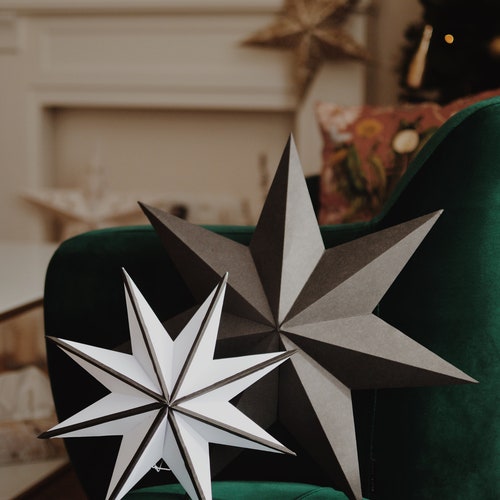 Paper star / Paper decoration / Home decor / Simple star / Home decoration