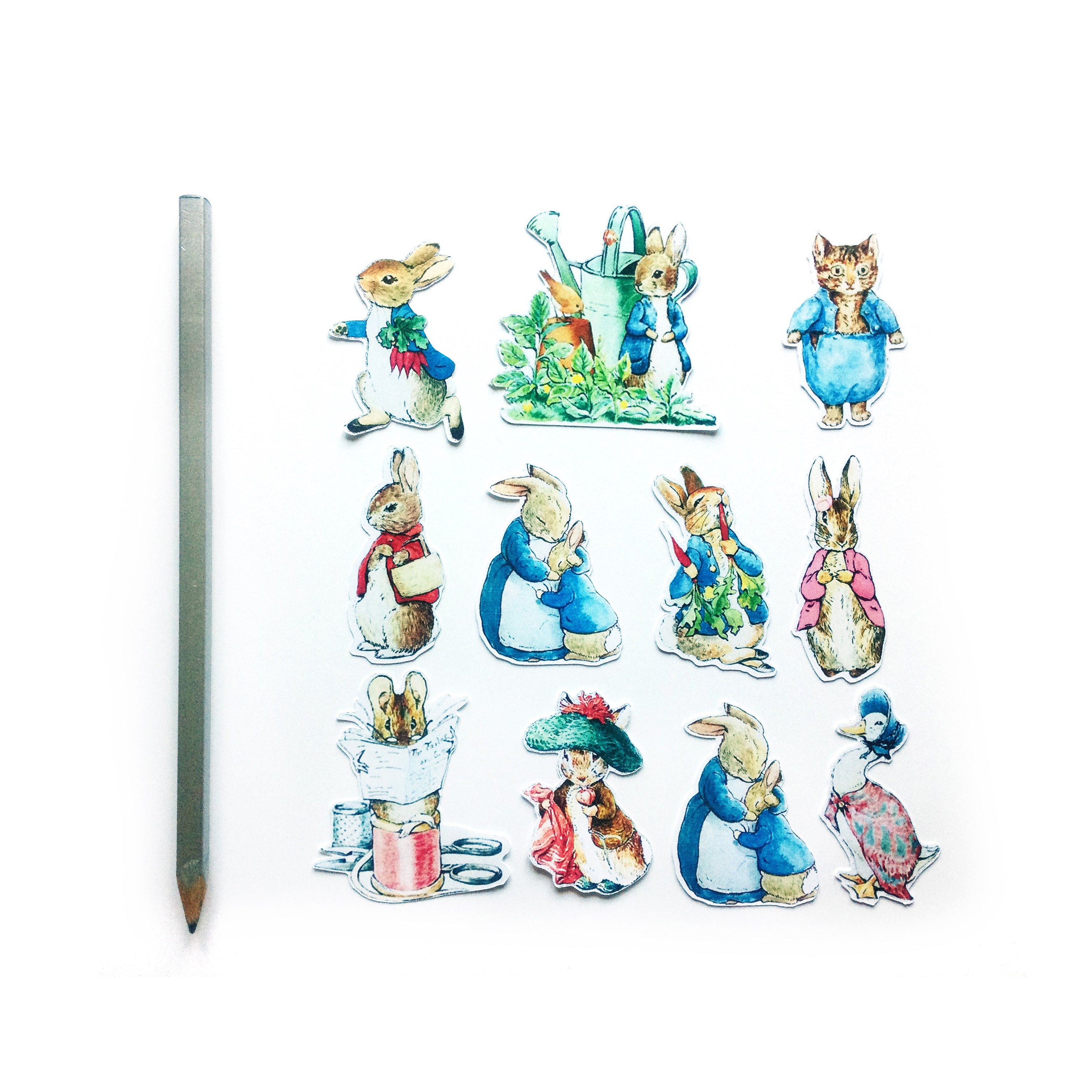Peter Rabbit and Friends stickers. 16 Stickers with Classic Etsy