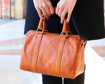 Sac à main en cuir MANFIELD Marron en Cuir - 47585162