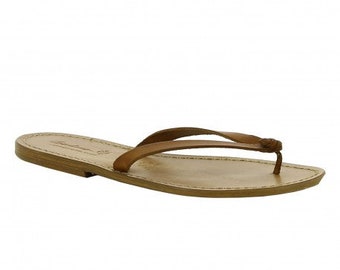 Leder Flip Flops Etsy