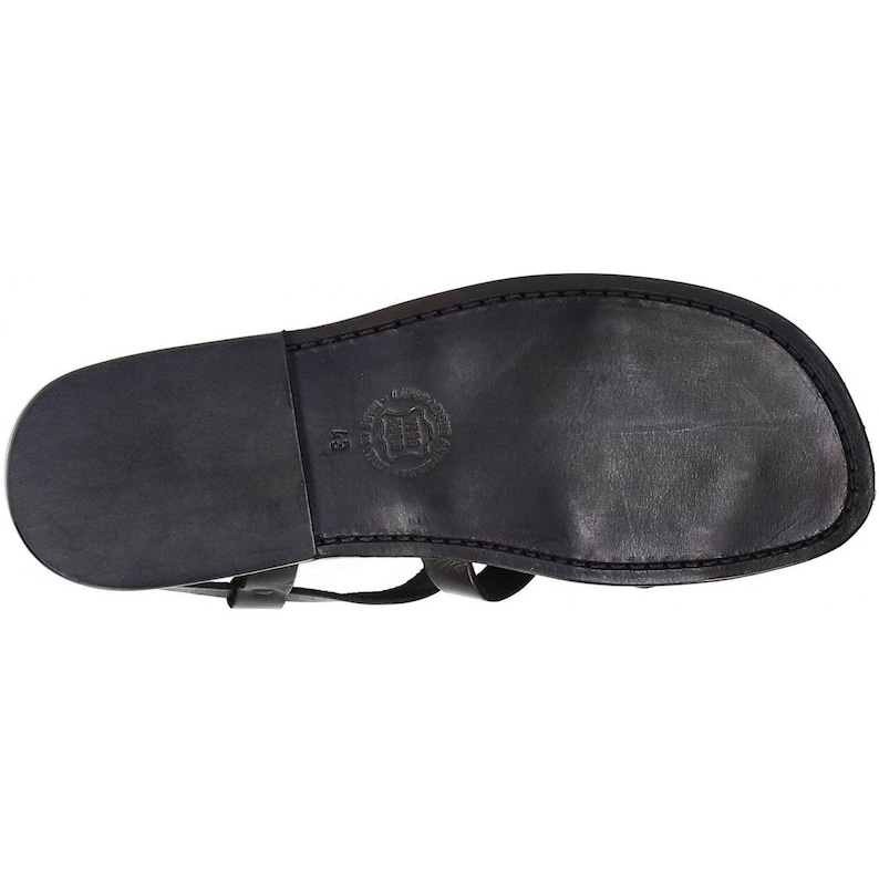 Gladiator Sandals for Men in Black Real Calf Leather Etsy