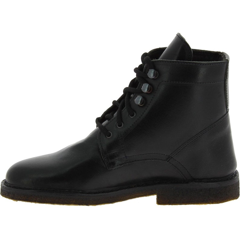 Women's black leather ankle boots with winter lining L'artigiano Florence image 4