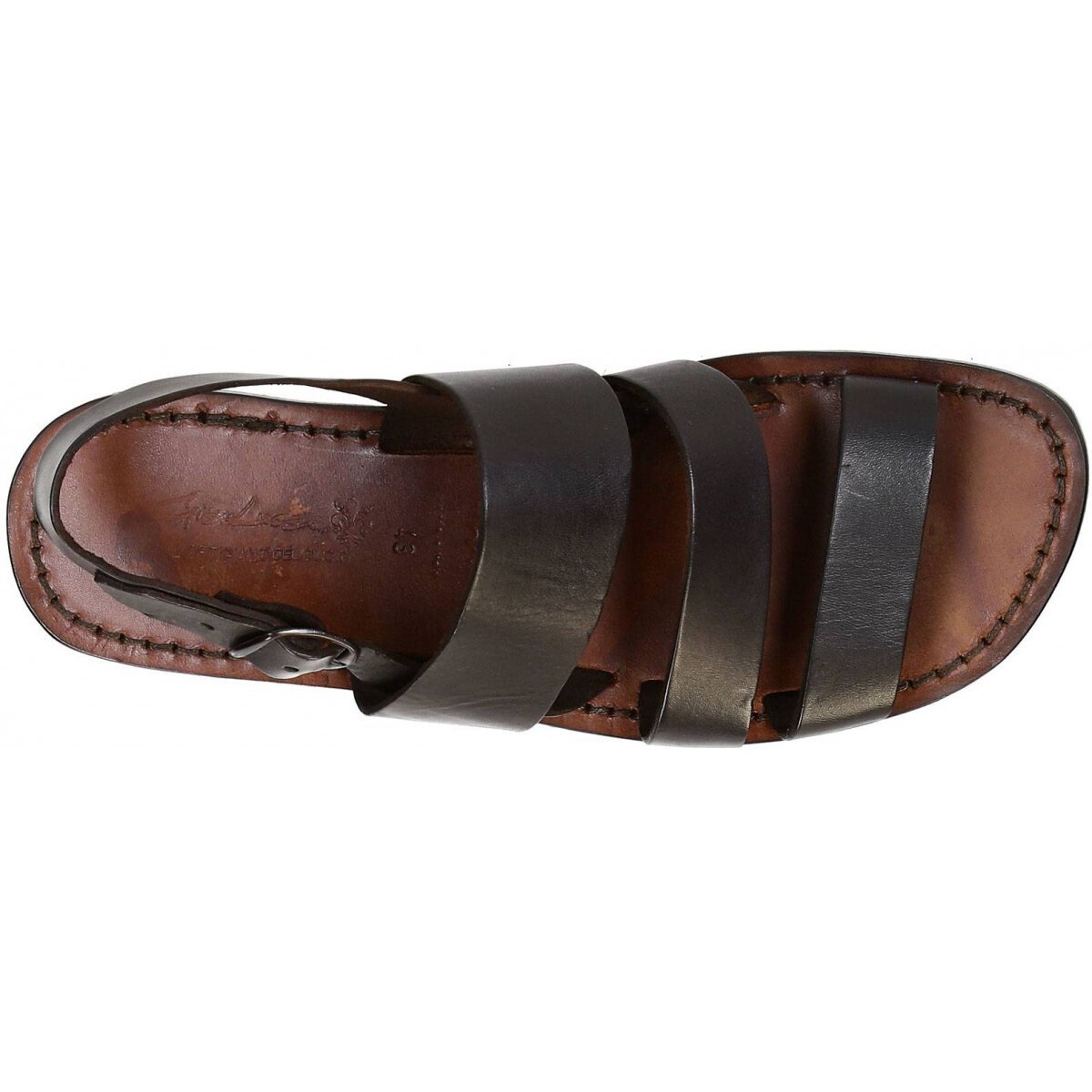 Brown\'s Men\'s Bohemian Leather Sandals Made In Italy Size 40 Handmade in Italy Men main image 4