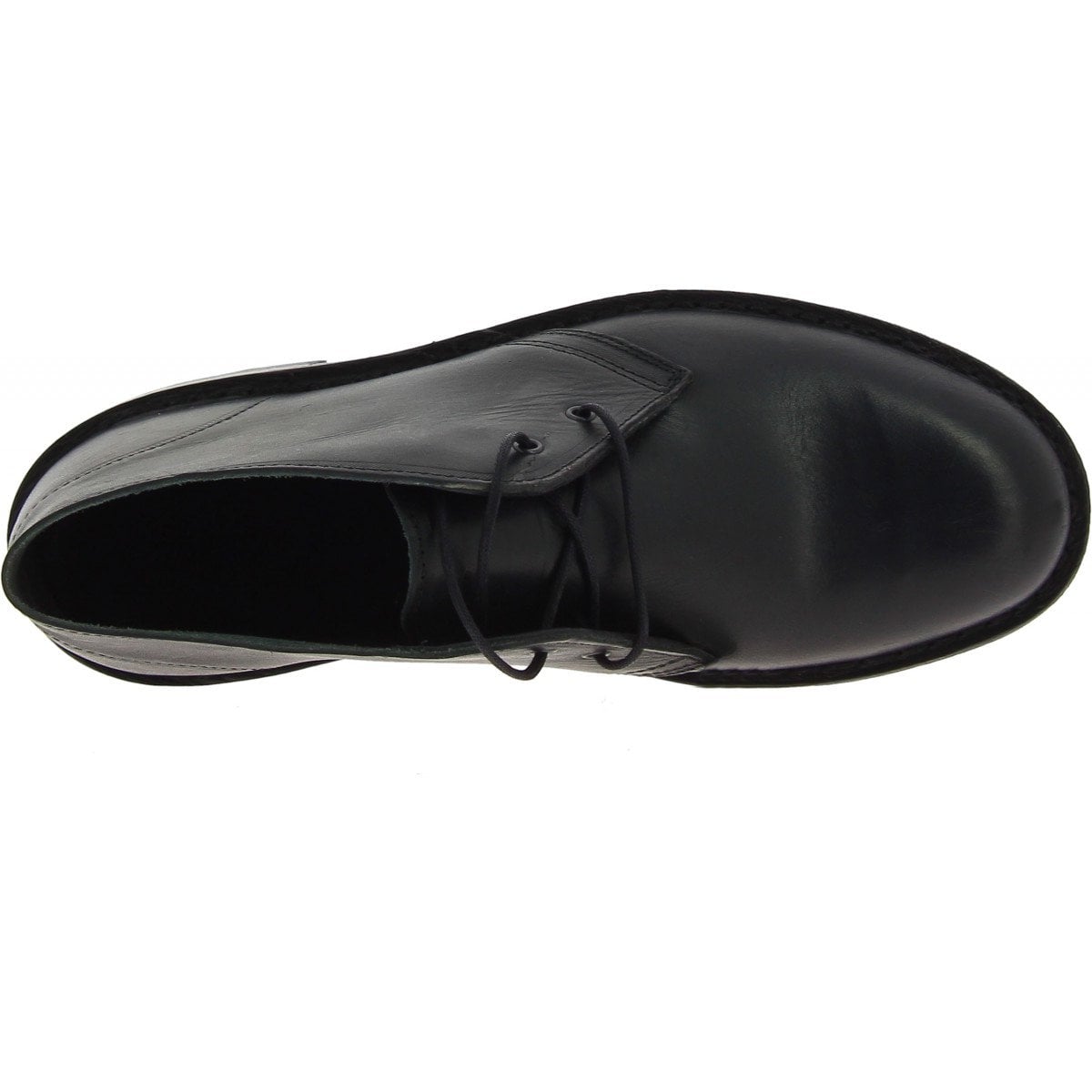 Lavorazione Artigiana Black Leather Chukkas Desert Boots Made in Italy M Black Lavorazione Artigiana Boots for Women for sale | eBay main image 3