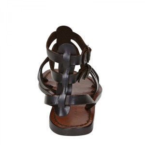 dark brown gladiator sandals
