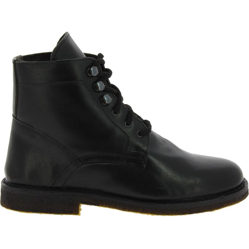 Women's black leather ankle boots with winter lining L'artigiano Florence image 3