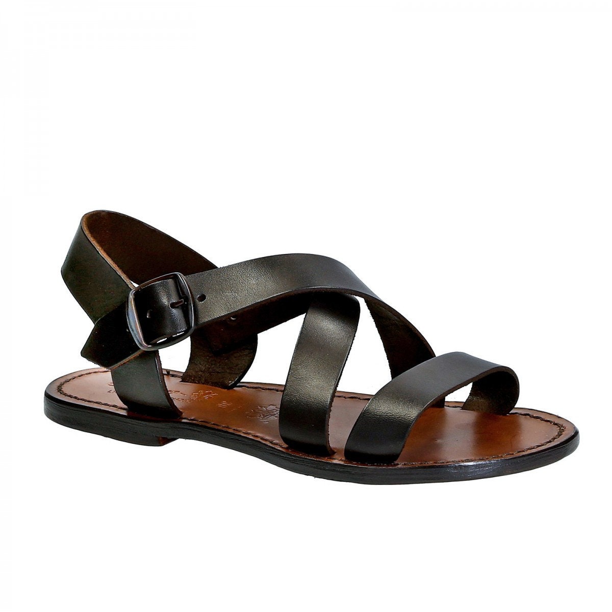Tan Leather Thong Sandals For Men Handmade N Taly Ganluca L