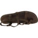 Gianluca Gladiator Sandals For Men - Handmade Italian Calf Leather Roman Sandals (Mud Color) - View #2