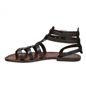 dark brown gladiator sandals