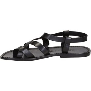 Gianluca Gladiator Sandals For Men - Handmade Italian Calf Leather Roman Sandals (Mud Color) - View #11