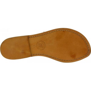 Gianluca Women's Leather Slide Sandals - Handmade In Italy, Vegetable Tanned, Leather Sole