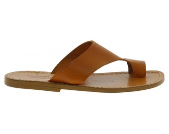 Referdinando Italian Leather Thong Sandals Men\'s Marked EU 44  Men\'s US 10-10.5. Italian Leather Sandals for Men | eBay main image 4