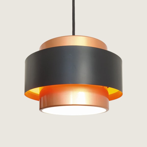 Copper 'Juno' Suspension Light by Jo Hammerborg, prod. by Fog & Mørup, Denmark 1960s