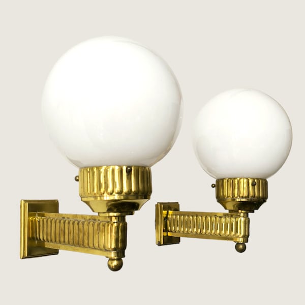 Pair of 'Astoria' Sconces by Josef Hoffmann from the 1920s, re-edition prod. by WOKA, Austria 1970s