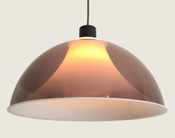 Purple Acrylic Space Age Pendant Light, prod. by Martinelli Luce, Italy 1970s