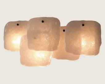 Large Mid-Century Modern Murano Glass Sconce &#39;Rappottenstein&#39;, prod. by JT Kalmar, Austria 1960s